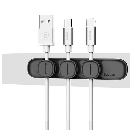 Baseus Magnetic Cable Organizer – Desktop Tidy Holder for USB & Charger Cables