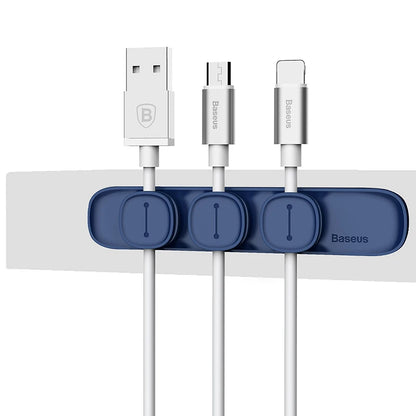Baseus Magnetic Cable Organizer – Desktop Tidy Holder for USB & Charger Cables