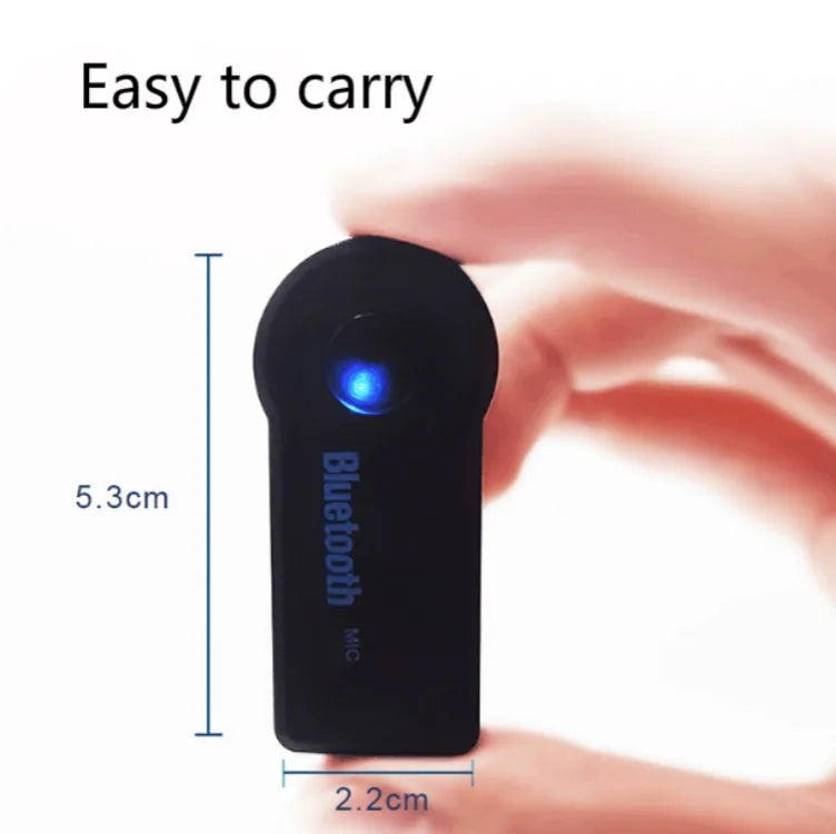 Bluetooth 5.0 Car Audio Adapter – Wireless Receiver with 3.5mm AUX Jack | Hands-Free Music & Calls for Cars, Headphones, Speakers